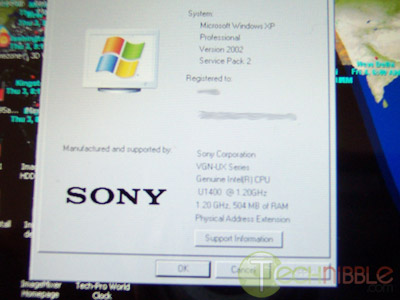 System Information on the Micro PC