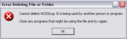 Cannot Delete File