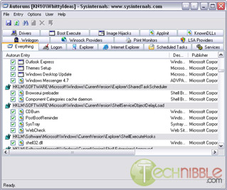 Autoruns: Change the way your Windows Starts