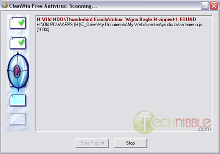 ClamWin Portable found a virus on my PC