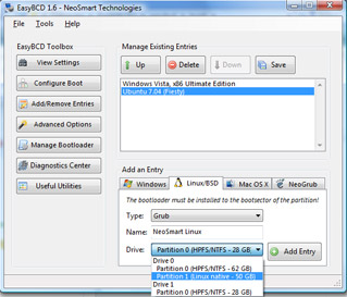 configurare il boot di vista
