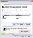 Resetting a User Account Password. Click Reset Password