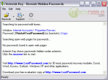 Asterisk Key - Reveal covered passwords