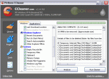 CCleaner Portable - Clean and optimise a system