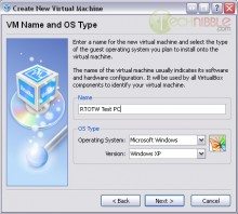VirtualBox - Choosing an Operating System to Install