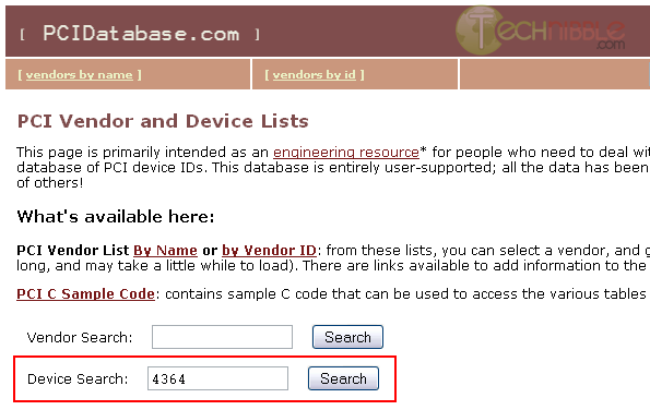PCIDatabase.com PCIDatabase.com