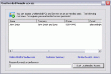 Instant Housecall - Unattended Access