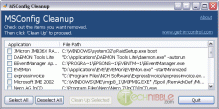 MSConfig Cleanup MSConfig Cleanup