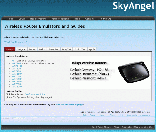 Skyangel Router Emulator
