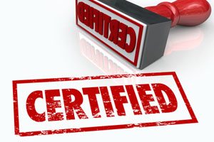 Certification