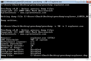 Analyze CPU Spikes with ProcDump