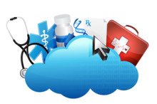 cloud storage medical concept