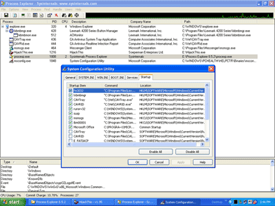 MSConfig makes a recovery