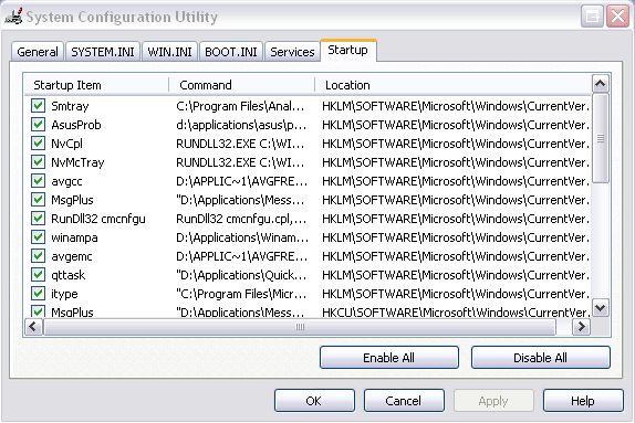 Msconfig Services