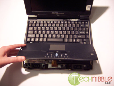 Opening up the laptop