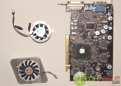 Video card Fan and Heatsink Removed