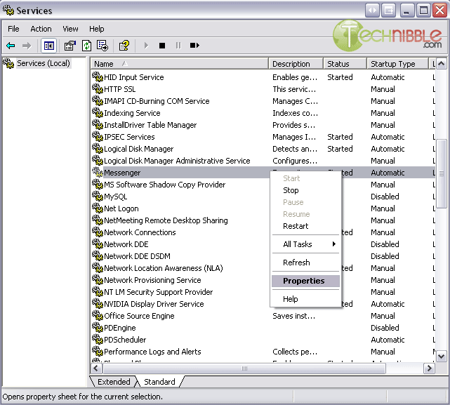 Finding the Messenger Service