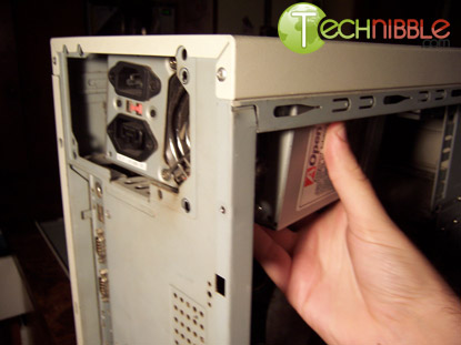 Sliding Out the Power Supply