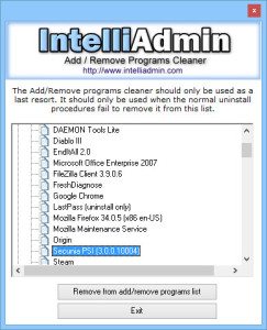 Add Remove Programs Cleaner - Clean Up Entries in 