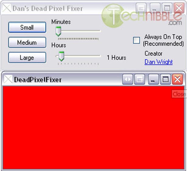 Repair tool of the week dans dead pixel fixer technibble