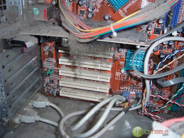 GPU Heat sink and fan totally covered in dust