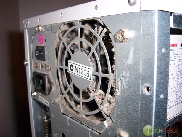 Dust covered power supply