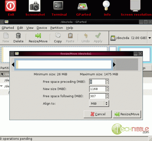 Gparted Image GParted - Free Partition Editor