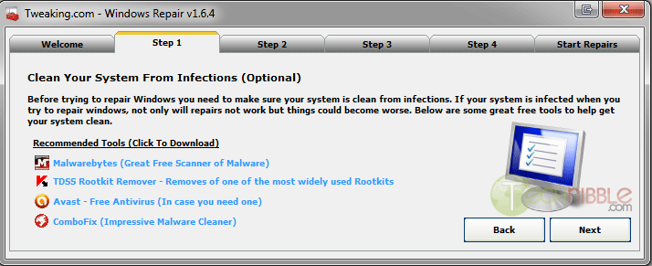 Tweaking Windows Tweaking.com Windows Repair - Fix Common Windows Problems