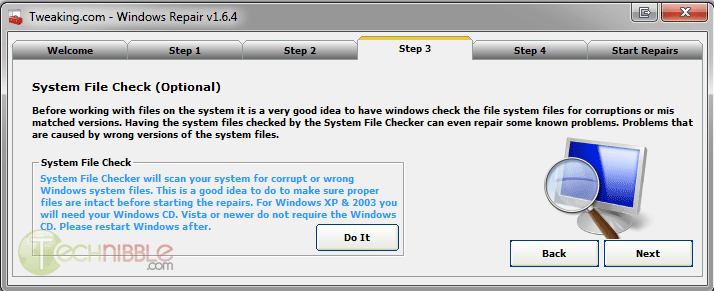 Make file for windows. Checking file system. system file checker. windows repair. windows 2003.