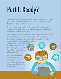 Nice graphics in How to Quit Your Job and Start a Computer Business Book