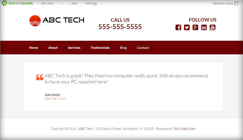 techsitebuilder-testimonialpreview