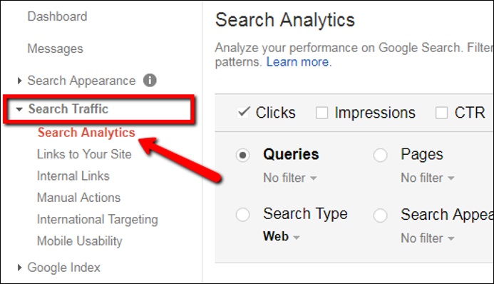 Google Webmaster Tools Search Analytics