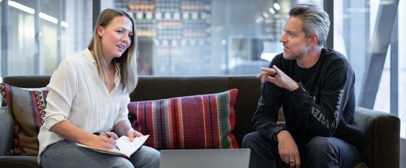 MSP Questions Potential Client on a Sofa