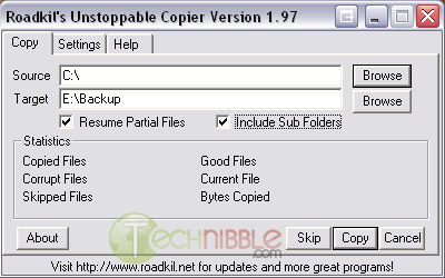 Navigating to Unstoppable Copier